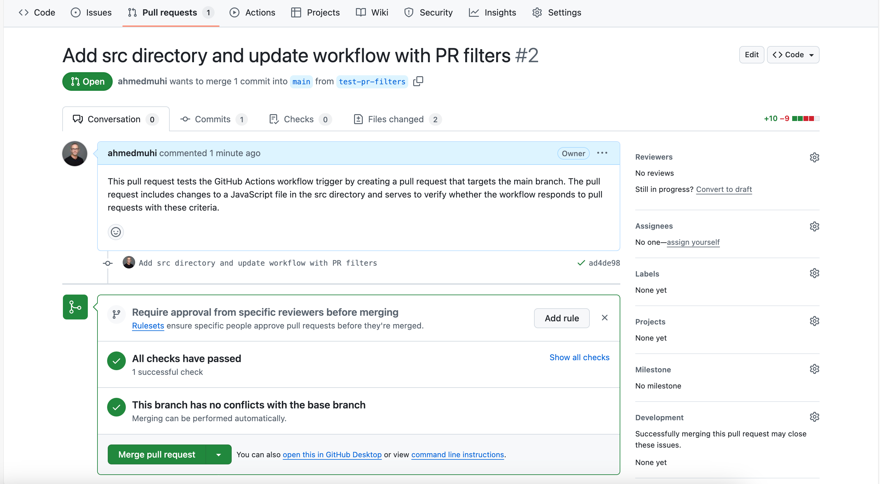 GitHub Merge pull request